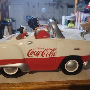 Vintage Betty boop coca cola cookie jar